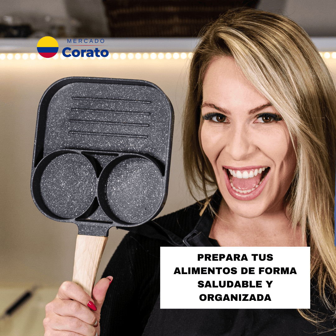 COMPRA 1 LLEVA 2 Sartén 3 en 1 antiadherente