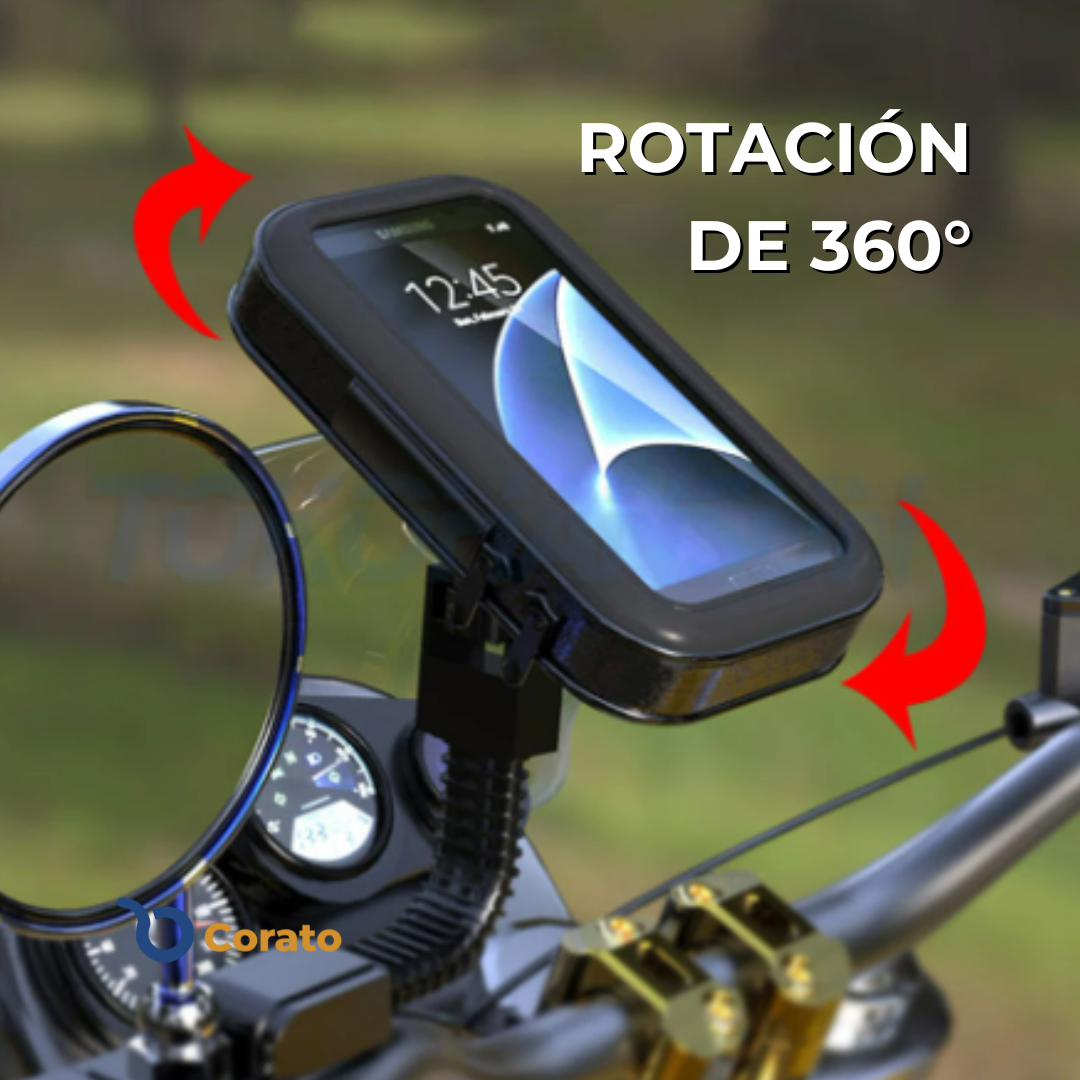 Soporte universal antirrobo para celular (motos y bicicletas) + ENVÍO GRATIS