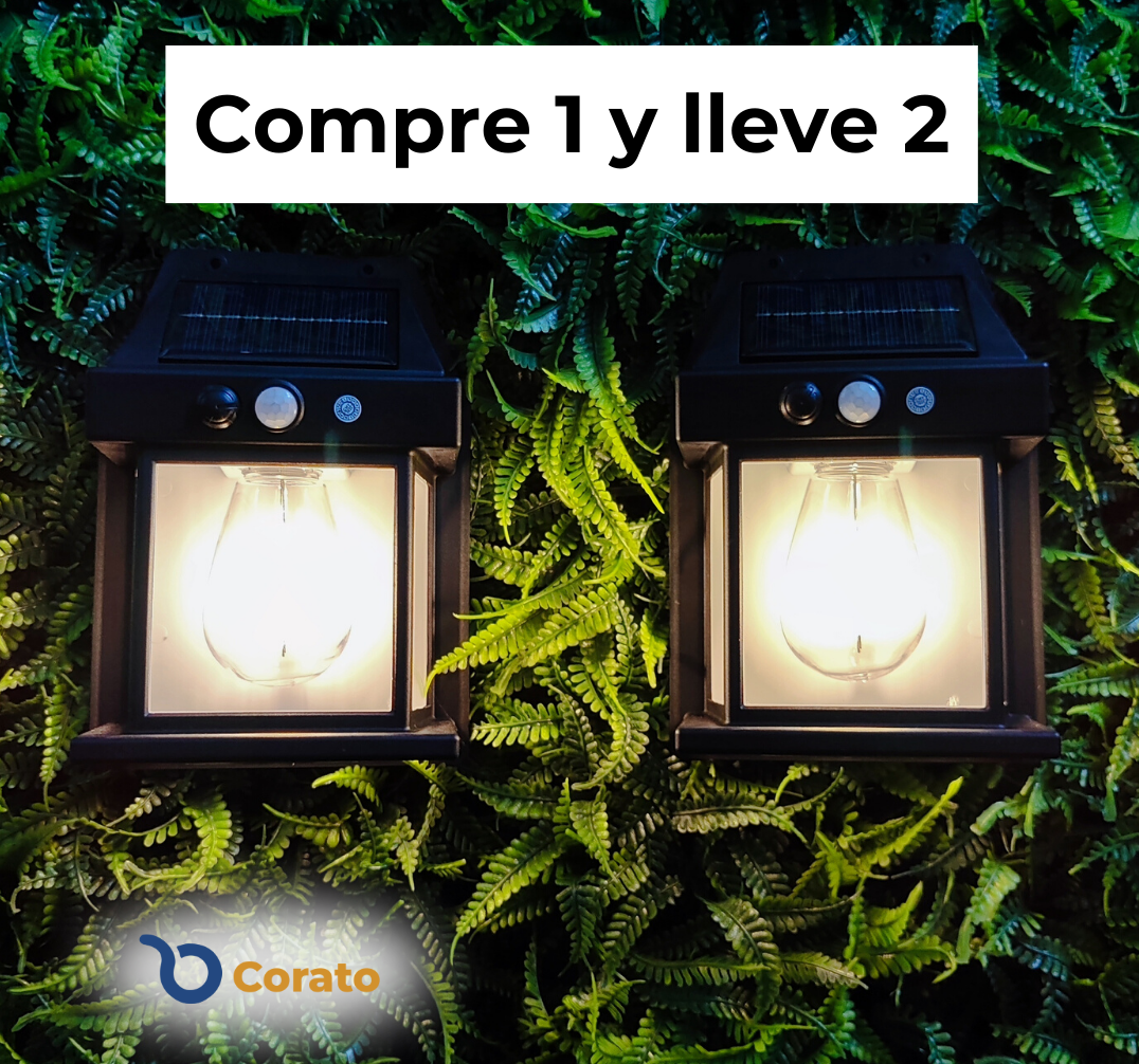 Lámpara solar recargable Compre 1 y lleve 2 + ENVÍO GRATIS
