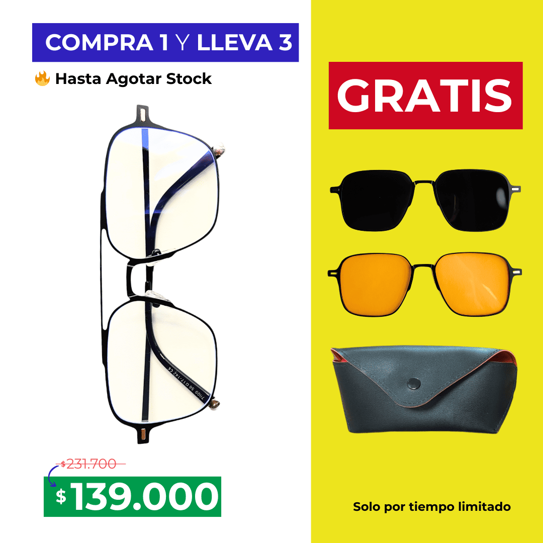 Gafas clip-on - COMPRA 1 LLEVA 3