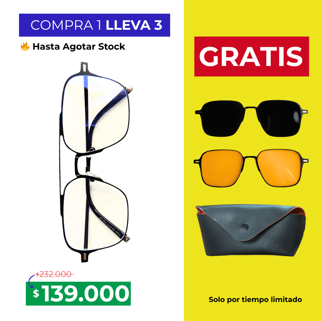 Gafas Multicolor 3 en 1 - COMPRA 1 LLEVA 3