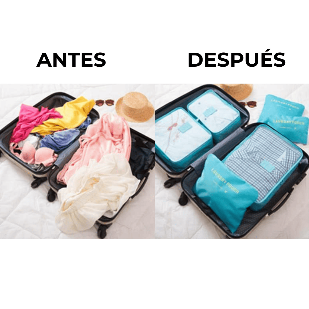 Organizador de Maletas 6 Piezas + ENVÍO GRATIS