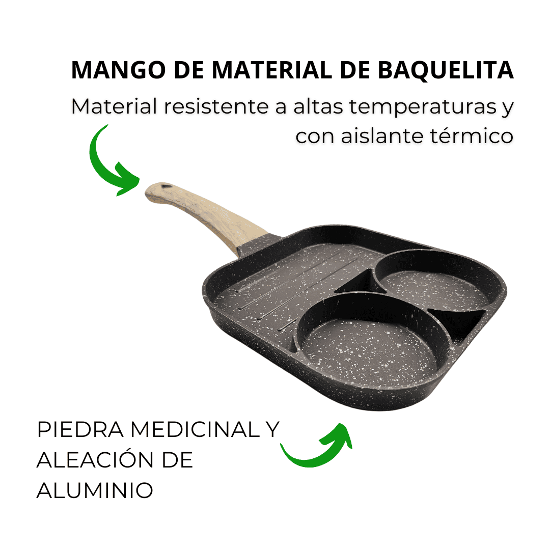 Sartén 3 en 1 antiadherente - COMPRA 1 LLEVA 2