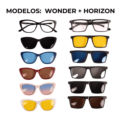 Kit Gafas 6 en 1 - Compatible con fórmula + Lentes Intercambiables (40% OFF en la segunda unidad)