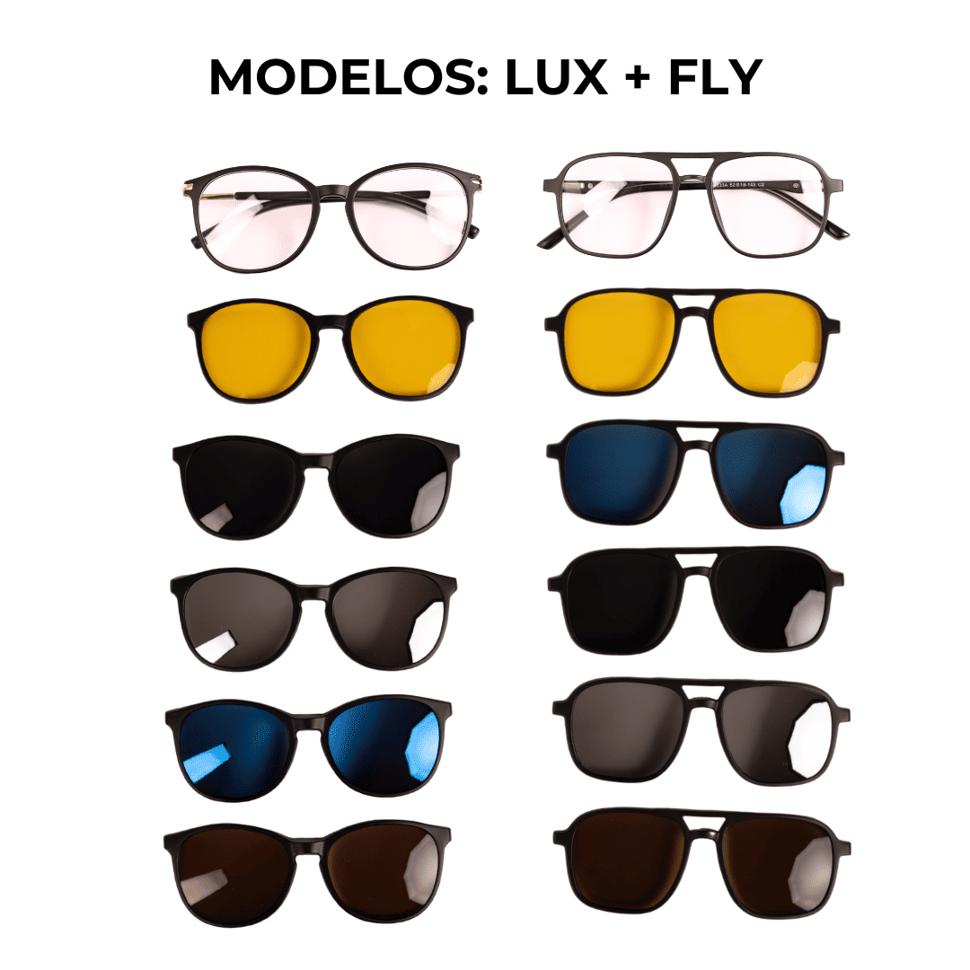 Kit Gafas 6 en 1 - Compatible con fórmula + Lentes Intercambiables (40% OFF en la segunda unidad)