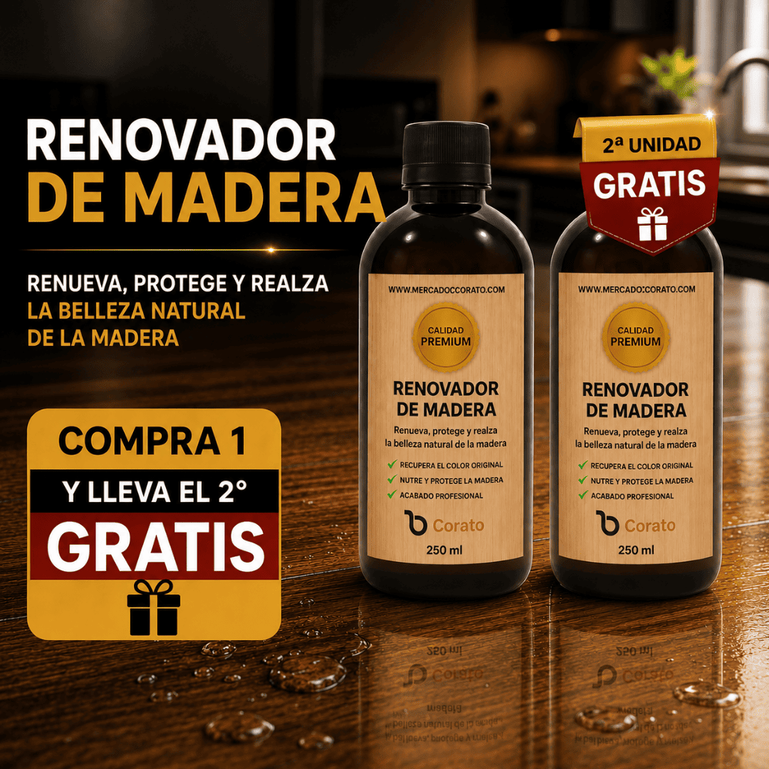 Renovador de Madera y Muebles Corato 250ml — ¡Compra 1 y Llévate 2!