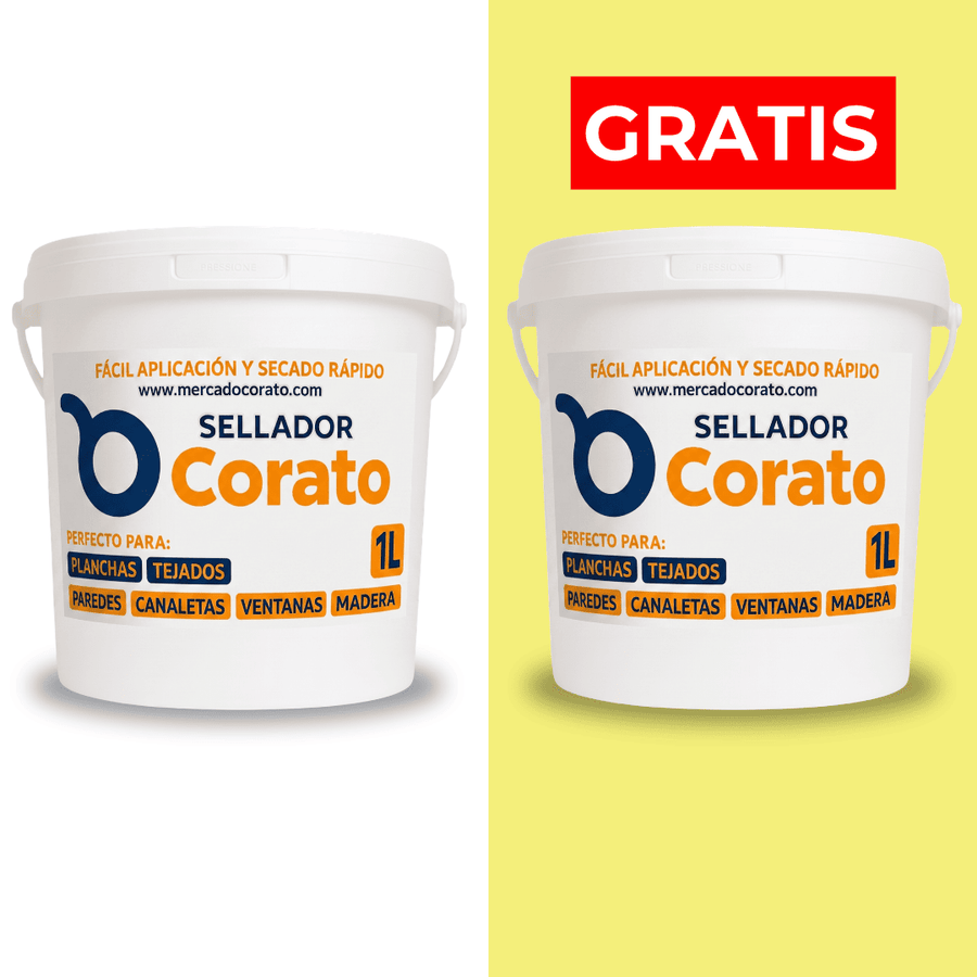 Sellador Corato 1L – Perfecto para filtraciones en terrazas | Lleva más 1 GRATIS