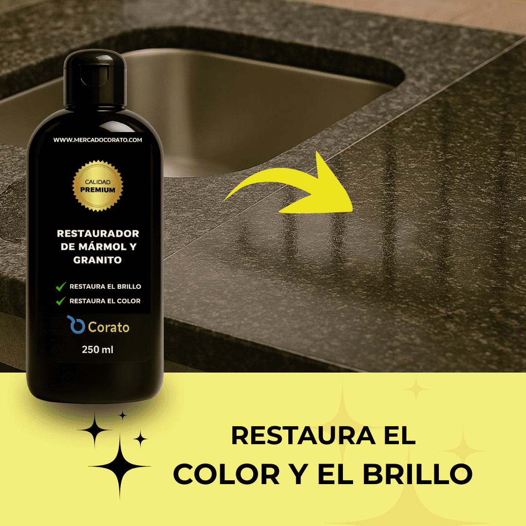 Restaurador Mármol y Granito 250ml – Brillo inmediato | Lleva 1 GRATIS