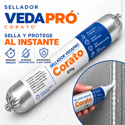 Sellador VedaPró Corato 870g – Impermeabilizante Instantáneo