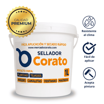 Sellador Impermeabilizante Corato 1L – Elimina filtraciones y humedad
