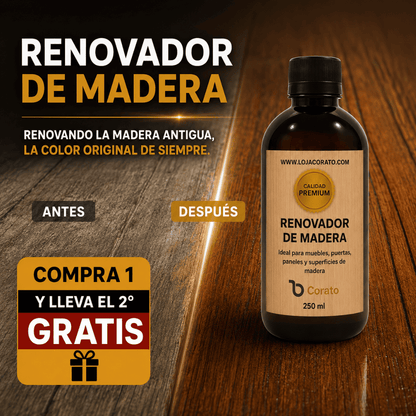 Renovador de Madera y Muebles Corato 250ml — ¡Compra 1 y Llévate 2!