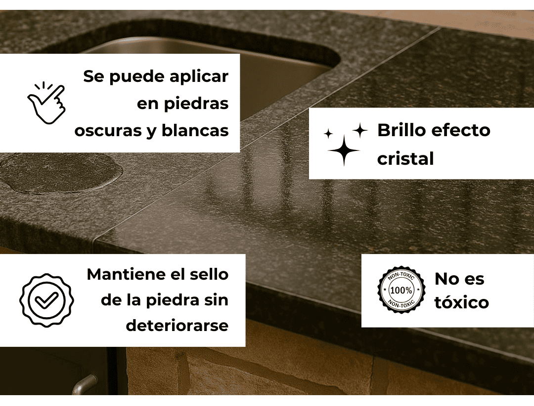 Restaurador Mármol y Granito 250ml – Brillo inmediato | Lleva 1 GRATIS