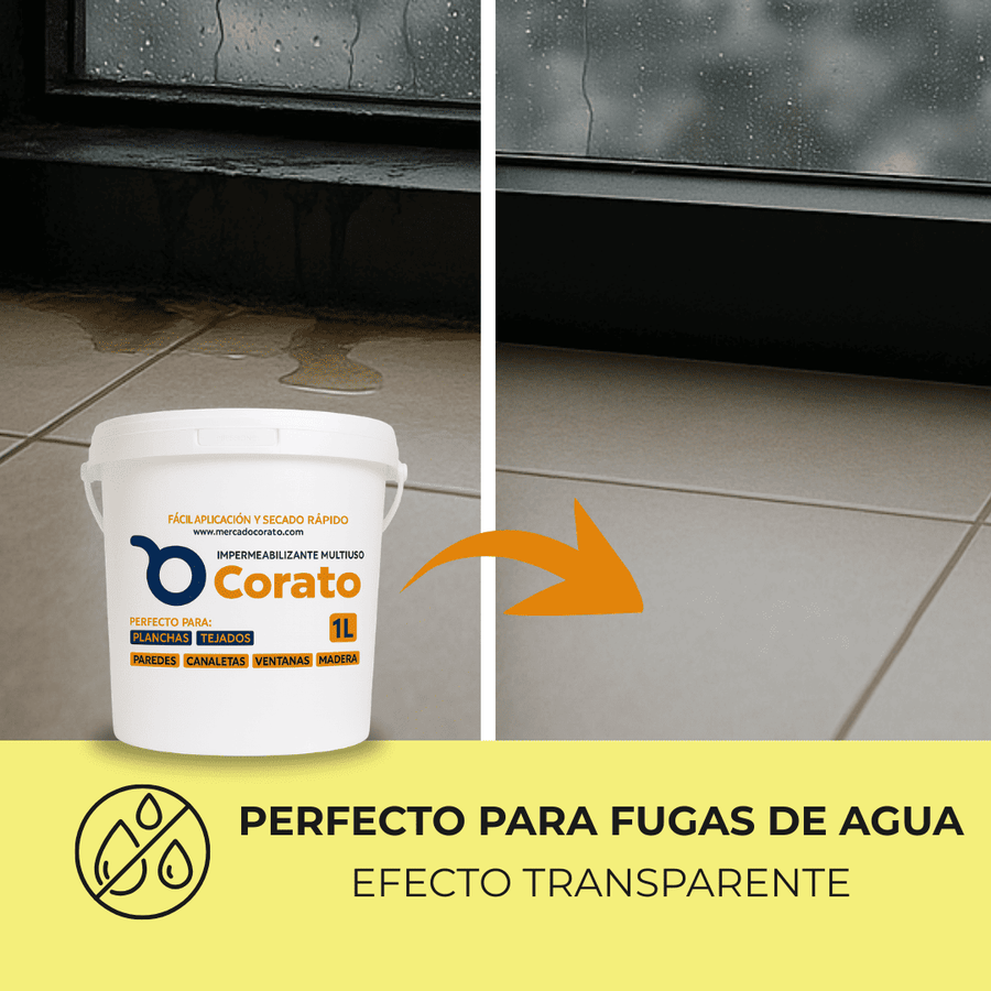 Sellador Corato 1L – Perfecto para filtraciones en las ventanas | Lleva más 1 GRATIS