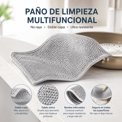 Paño Mágico Reutilizable para Limpieza 5 Unidades | Lleva más 5 GRATIS