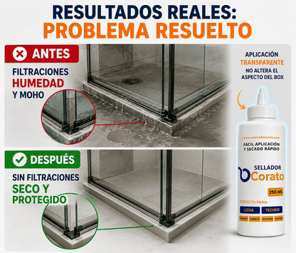 Sellador Corato para el box de la ducha 250ml | Lleva más 1 GRATIS