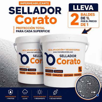 Sellador Impermeabilizante Invisible Corato 1L — ¡Compra 1 y Llévate 2