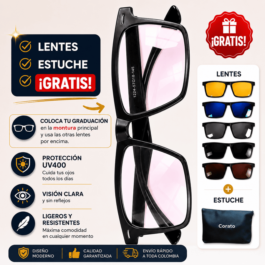 Gafas 6 en 1 Horizon + Lentes Intercambiables GRÁTIS | Compatible con fórmula