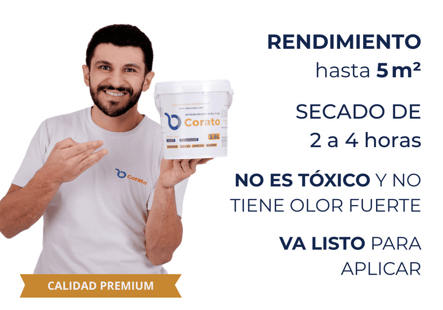 Sellador Corato 1L – Perfecto para filtraciones en terrazas | Lleva más 1 GRATIS