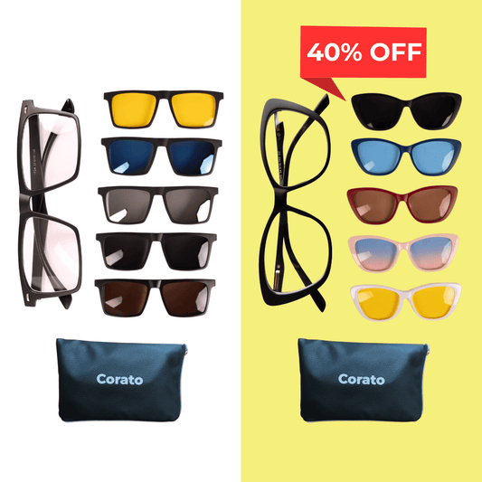 Kit Gafas 6 en 1 - Compatible con fórmula + Lentes Intercambiables (40% OFF en la segunda unidad)
