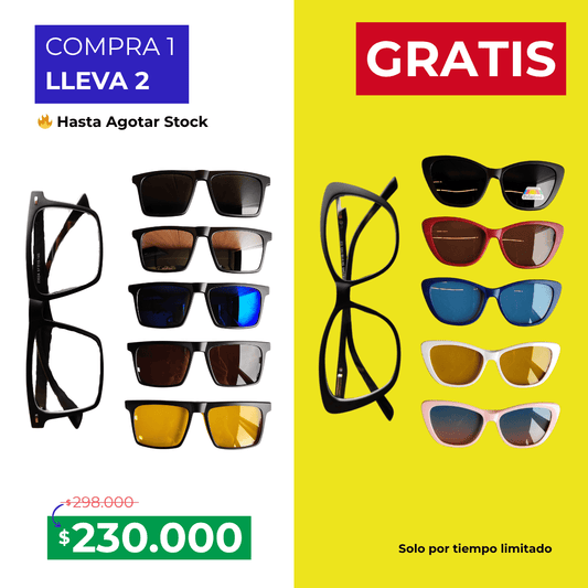 Kit Gafas Multicolores 6 en 1 para Parejas - COMPRA 1 KIT LLEVA 2