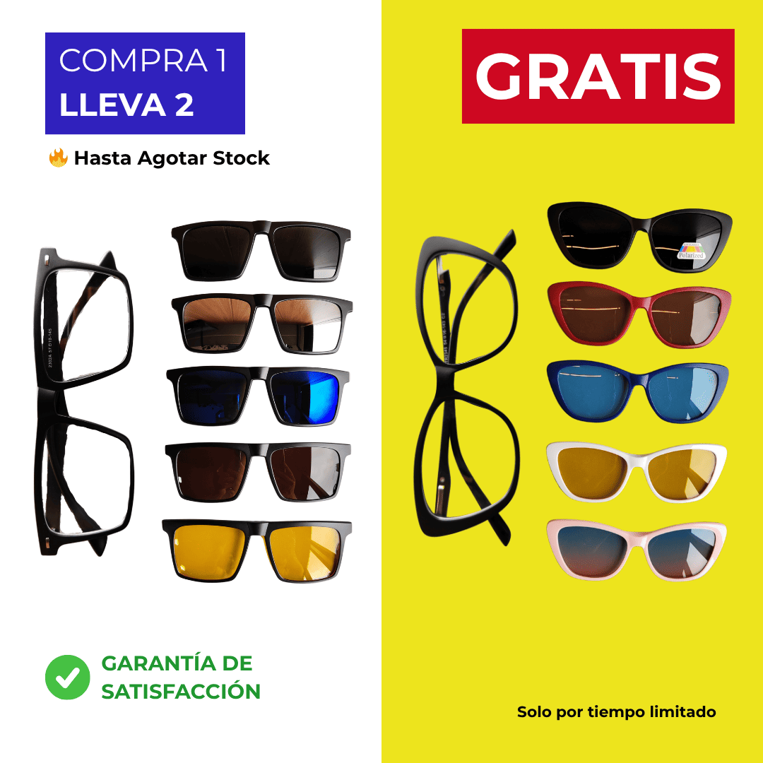 Kit Gafas Multicolores 6 en 1 para Parejas - COMPRA 1 KIT LLEVA 2