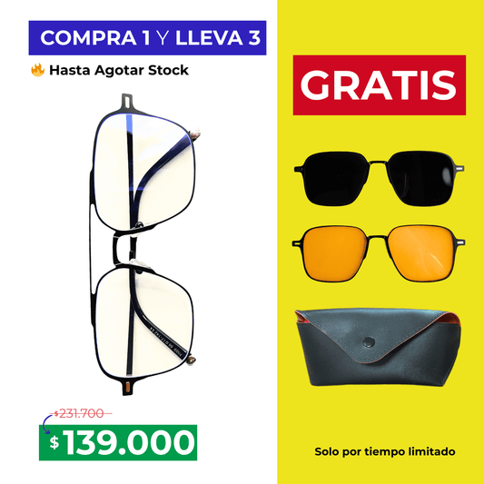 Gafas clip-on - COMPRA 1 LLEVA 3