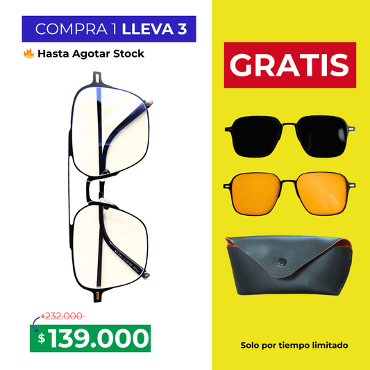 Gafas Multicolor 3 en 1 - COMPRA 1 LLEVA 3