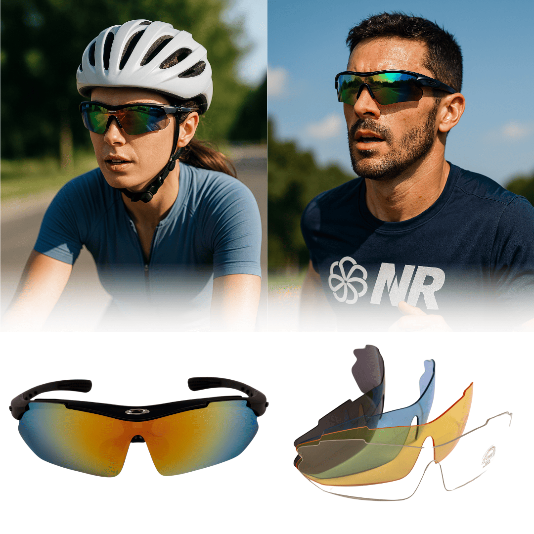 Gafas Deportivas Multicolores 5 en 1 + accesorios GRATIS