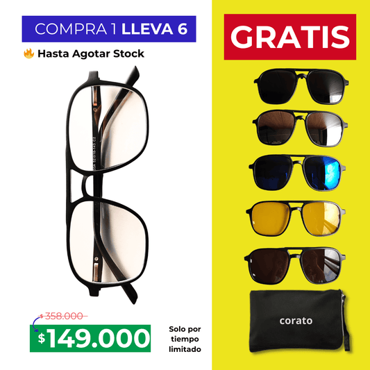 Gafas Multicolores 6 en 1 - COMPRA 1 LLEVA 6