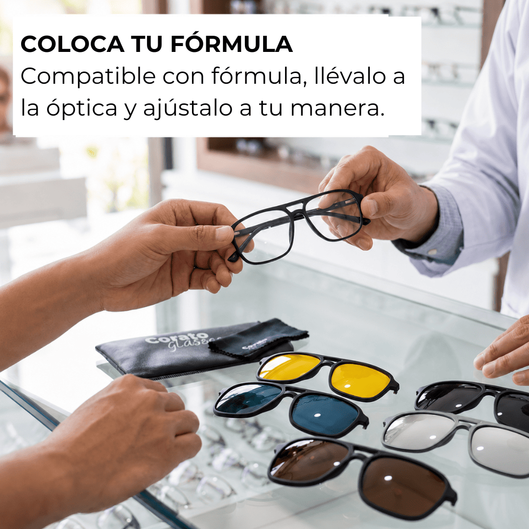 Gafas 6 en 1 Fly + Lentes Intercambiables GRÁTIS | Compatible con fórmula