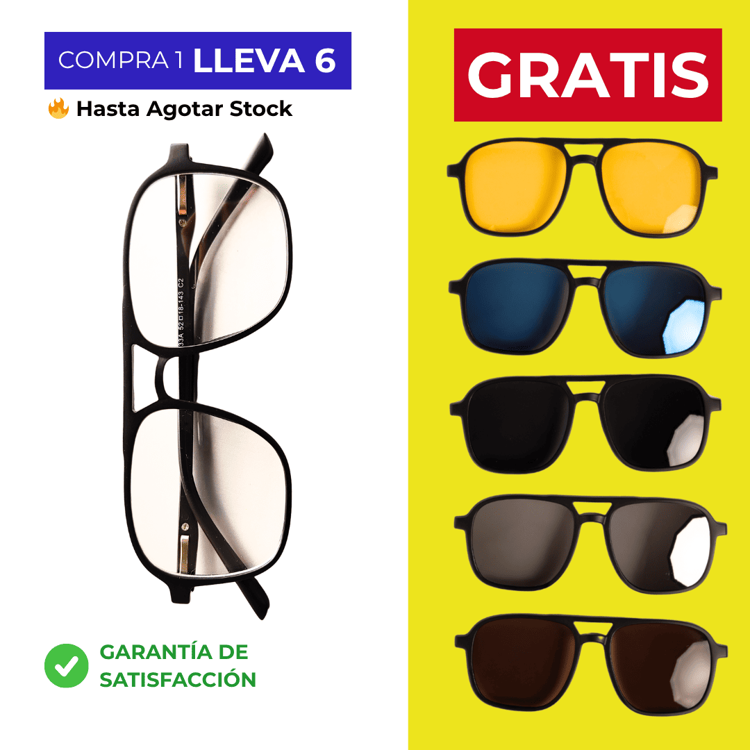 Gafas Multicolores 6 en 1 - COMPRA 1 LLEVA 6