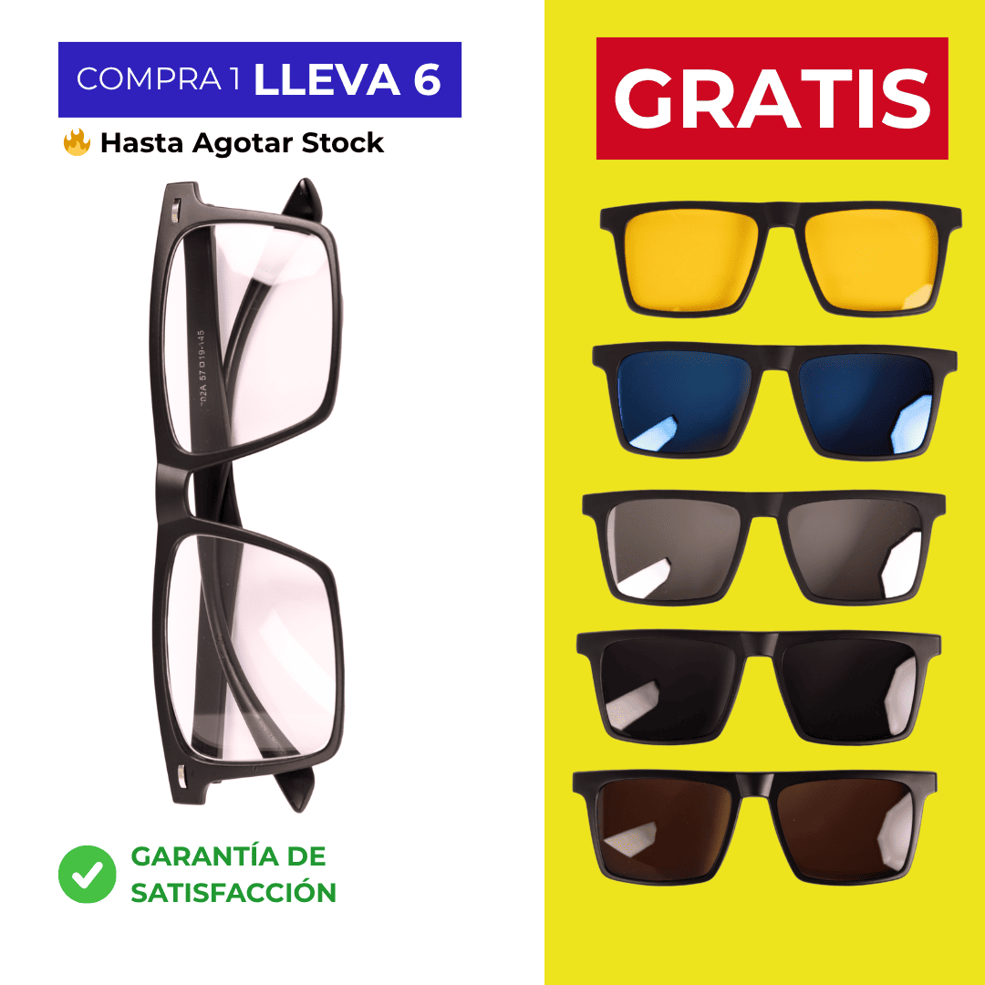 Gafas Multicolores 6 en 1 - COMPRA 1 LLEVA 6 horizon
