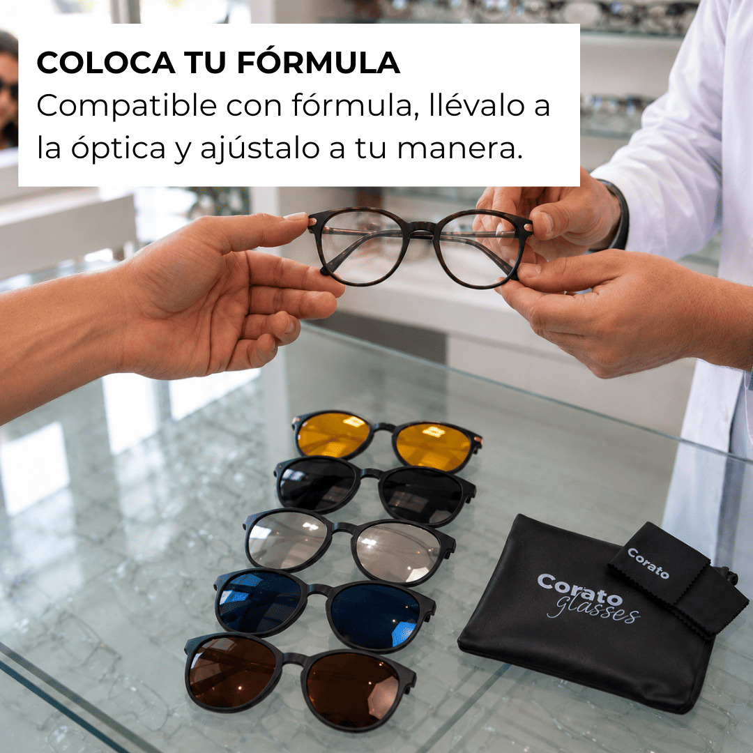 Gafas 6 en 1 Lux + Lentes Intercambiables GRÁTIS | Compatible con fórmula