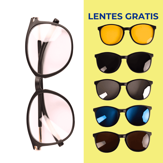 Gafas 6 en 1 Lux + Lentes Intercambiables GRÁTIS | Compatible con fórmula