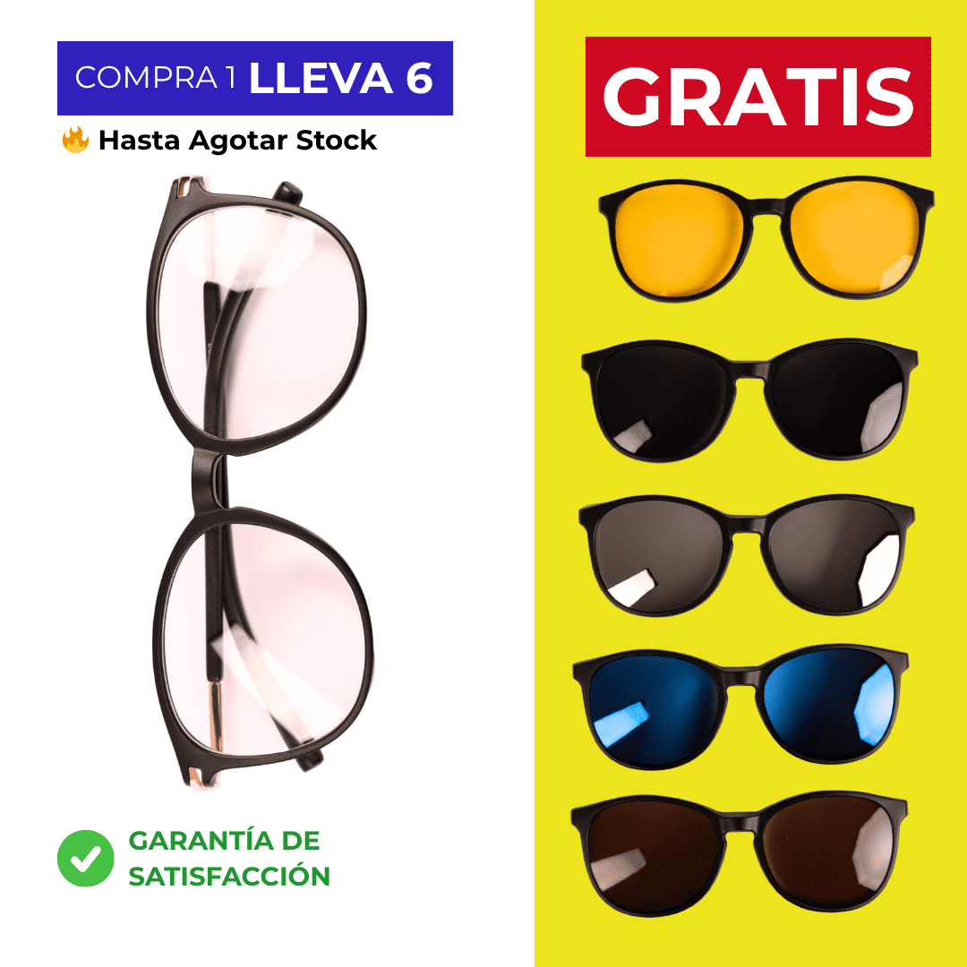 Gafas Multicolores 6 en 1 - COMPRA 1 LLEVA 6