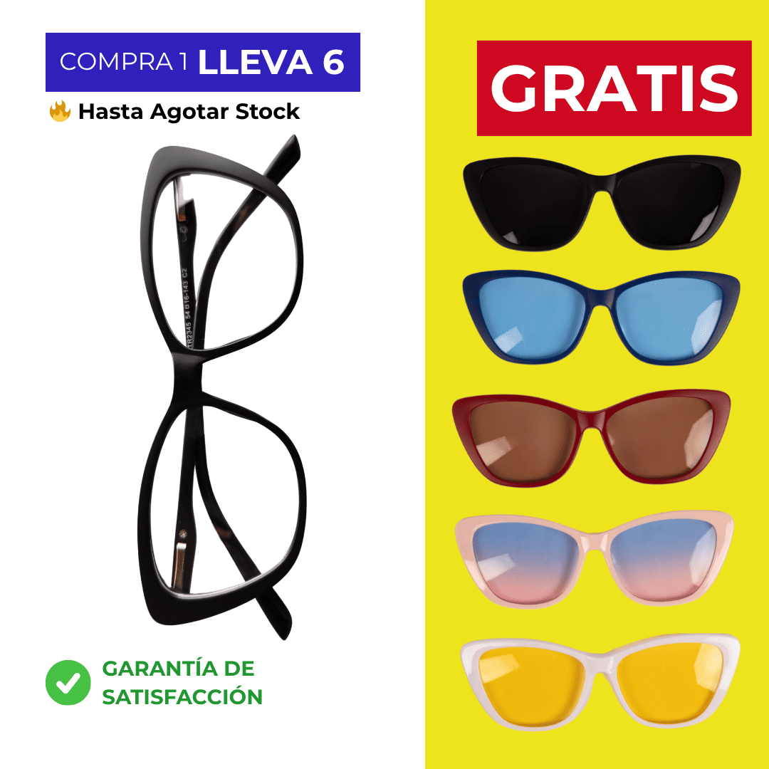 Gafas Multicolores 6 en 1 - COMPRA 1 LLEVA 6