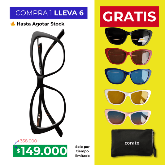 Gafas Multicolores 6 en 1 - COMPRA 1 LLEVA 6