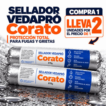 Sellador VedaPró Corato 870g – Impermeabilizante Instantáneo