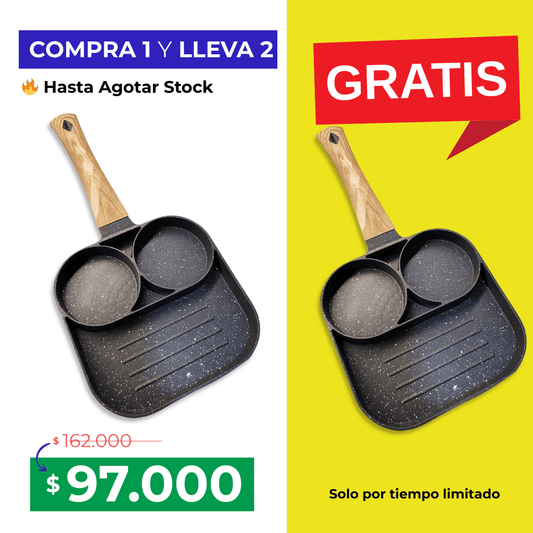 COMPRA 1 LLEVA 2 Sartén 3 en 1 antiadherente