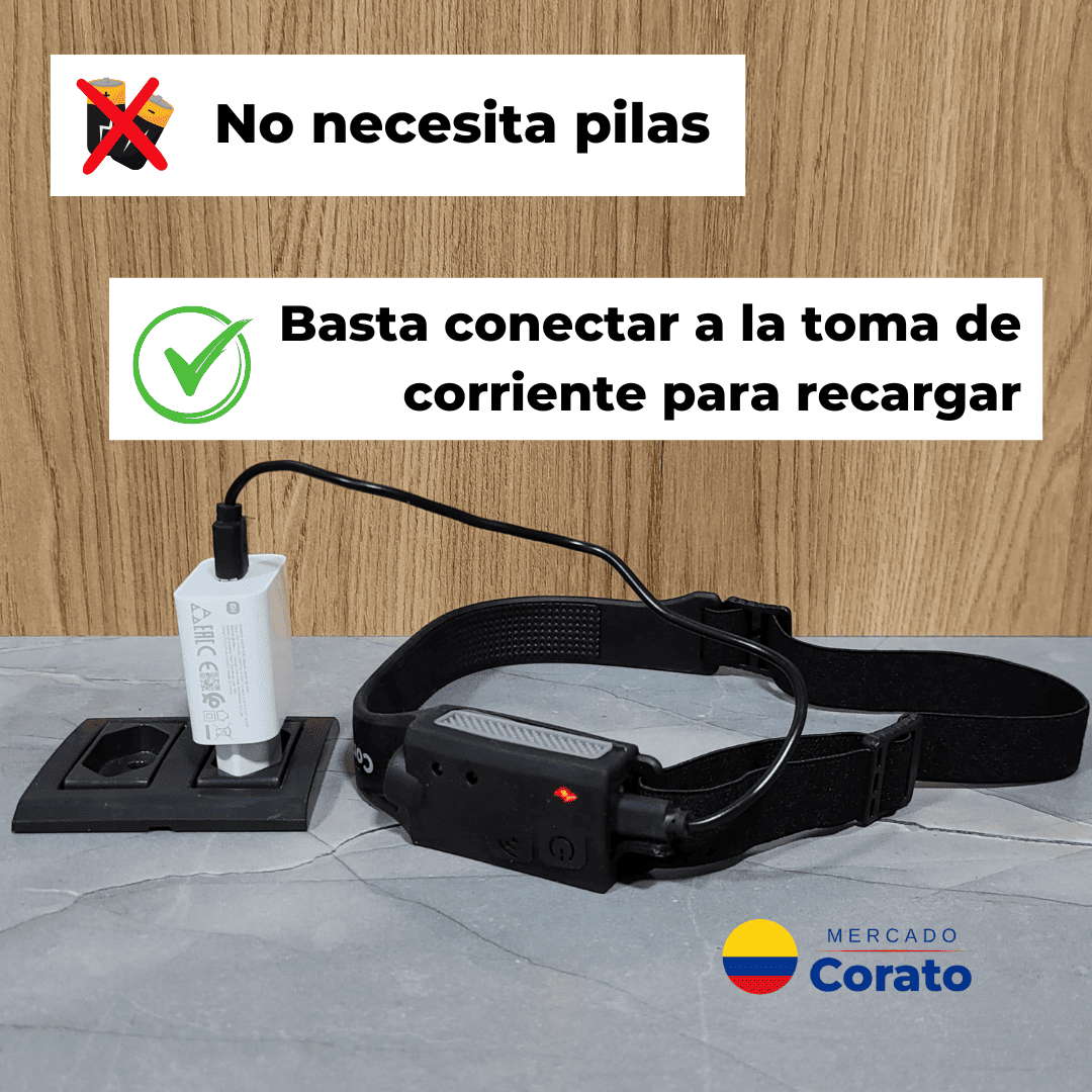 Linterna LED para cabeza - COMPRA 1 LLEVA 2