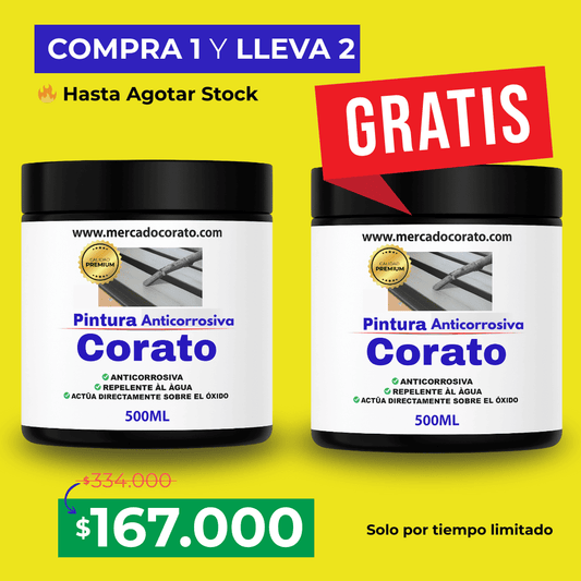 COMPRA 1 y LLEVA 2 Pintura Anticorrosiva Corato